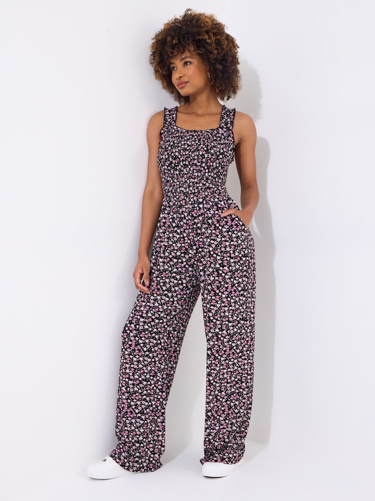 Joe Browns Purple Bolt Flowy Floral Wide-Leg Jumpsuit - Image 1 of 5