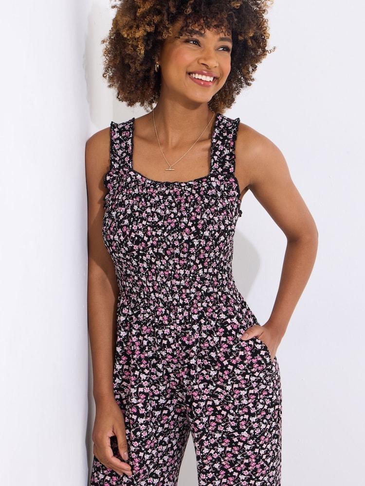 Joe Browns Purple Bolt Flowy Floral Wide-Leg Jumpsuit - Image 2 of 5
