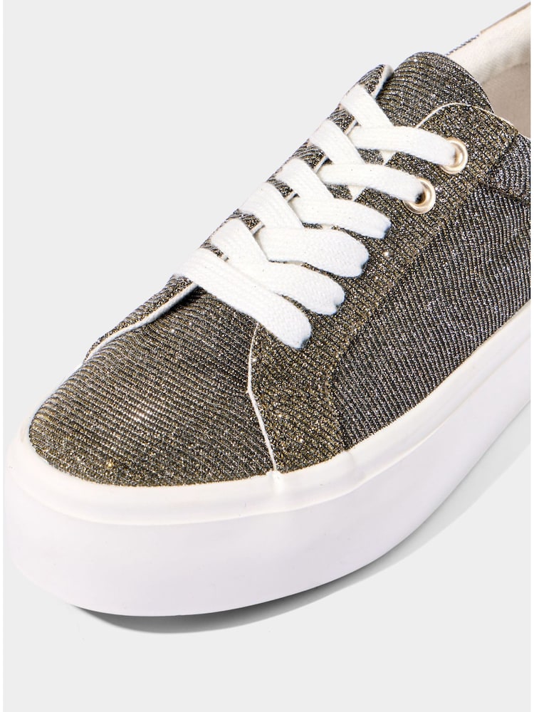 Joe Browns Two Tone Glitter Platform Trainers - Изображение 6 из 6