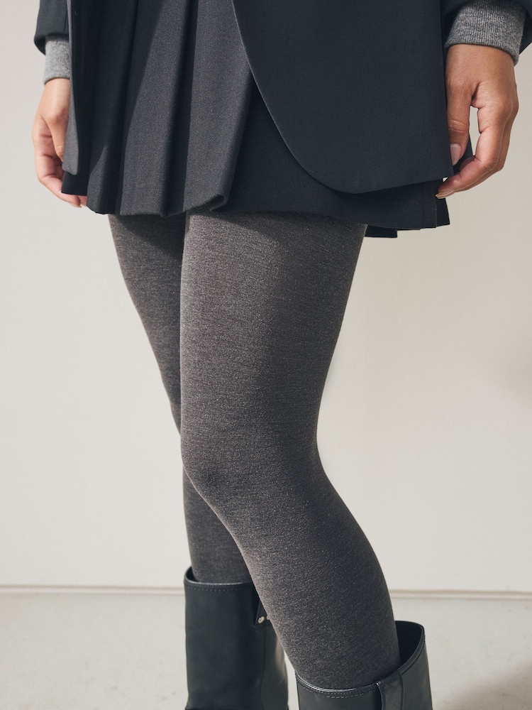 Grey Plain Thermal 100D Tights - Image 2 of 2 Grey Plain Thermal 100D Tights - Image 2 of 2