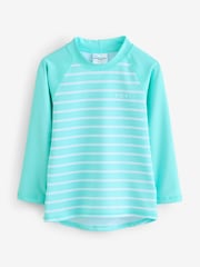 Polarn O Pyret Blue Striped Sunsafe UV Rash Vest - Image 1 of 1
