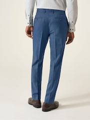 Skopes Blue Tailored Fit Remo Wool Rich Suit Trousers - Image 2 of 4