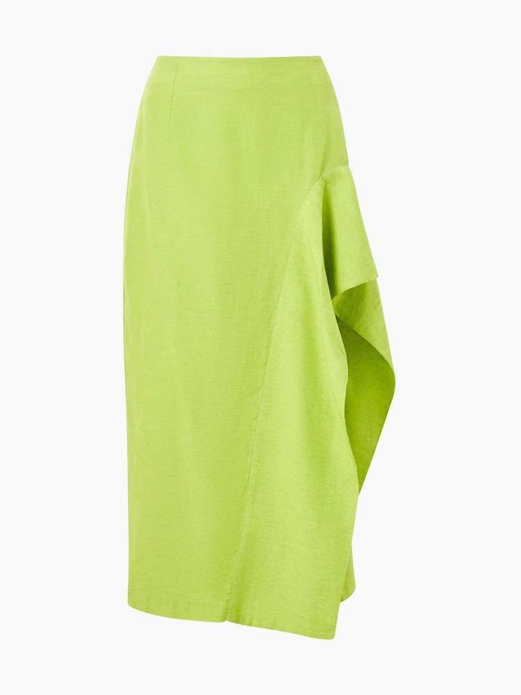 French Connection Green Islay Midi Skirt - Image 1 of 1