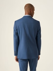 Skopes Blue Tailored Fit Remo Wool Rich Suit Jacket - Image 5 of 8