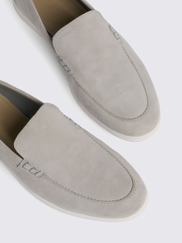 MOSS Natural Lewisham Suede Casual Loafers - Image 4 of 4