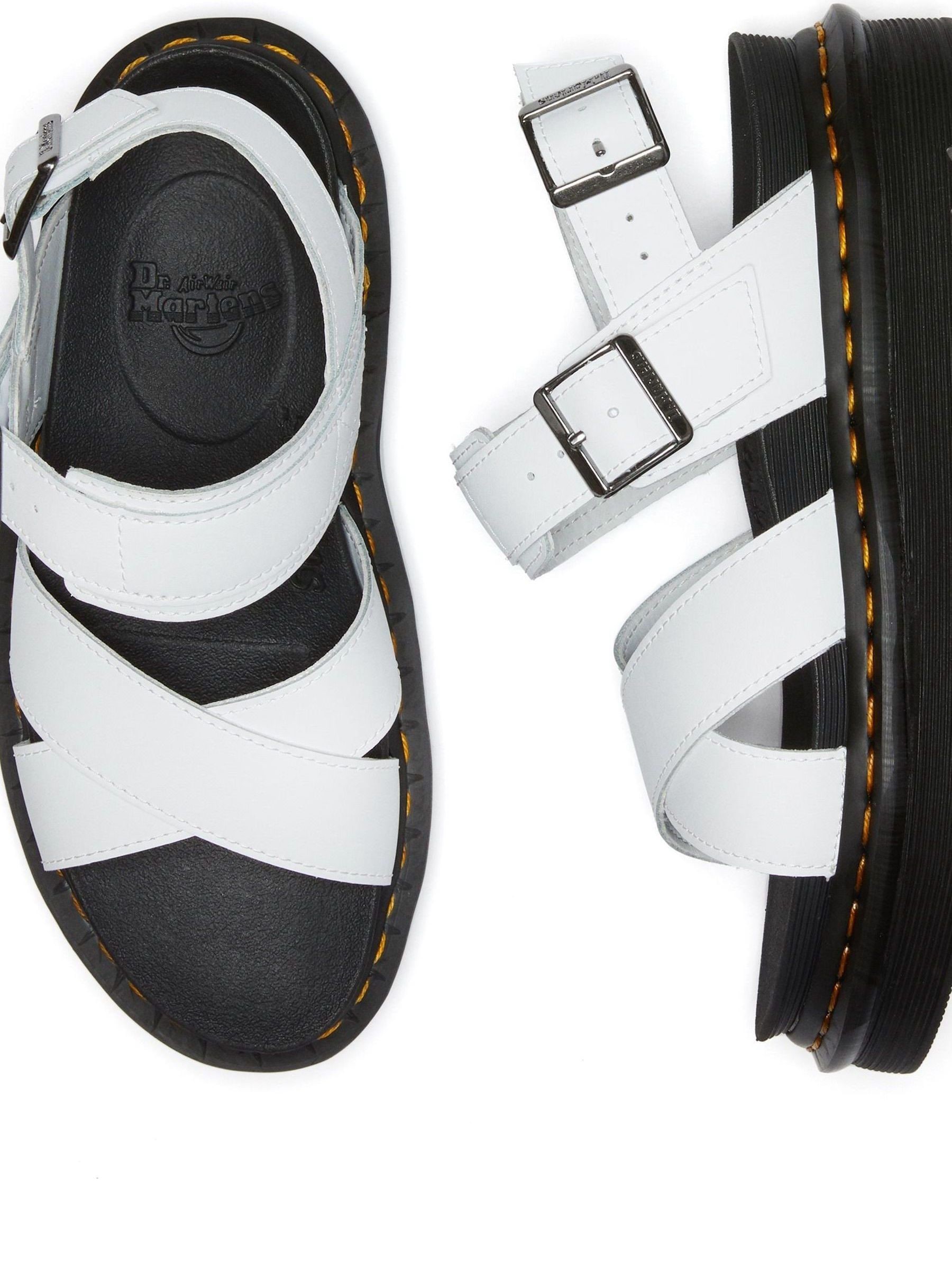 Buy Dr. Martens White Voss Ii Athena Leather Sandals from Next USA