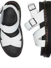 Dr. Martens White Voss Sandals - Image 4 of 5
