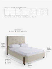 Soft Velvet Pebble Natural Beaumont Ottoman Storage Bed Bed Frame - Image 3 of 7