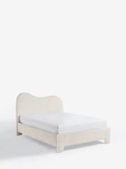 Linen Look Leopard Oyster Natural Elsie Upholstered Bed Frame - Image 1 of 1
