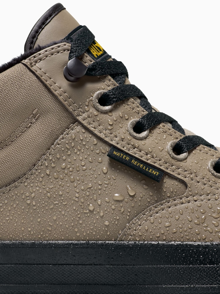 Converse Grey Chuck Taylor All Star Malden Street Mid Top Trainers - Image 9 of 9