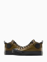 Converse Brown Chuck Taylor All Star Malden Street Mid Top Trainers - Image 6 of 10