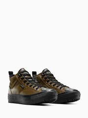 Converse Brown Chuck Taylor All Star Malden Street Mid Top Trainers - Image 9 of 10
