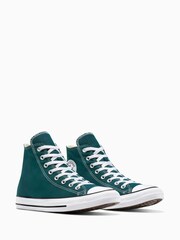 Converse Green Chuck Taylor All Star  High Trainers - Image 6 of 10