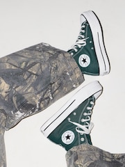 Converse Green Chuck Taylor All Star Lift High Trainers - Image 1 of 10