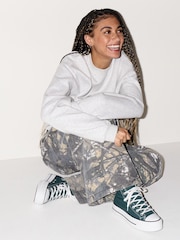 Converse Green Chuck Taylor All Star Lift High Trainers - Image 2 of 10
