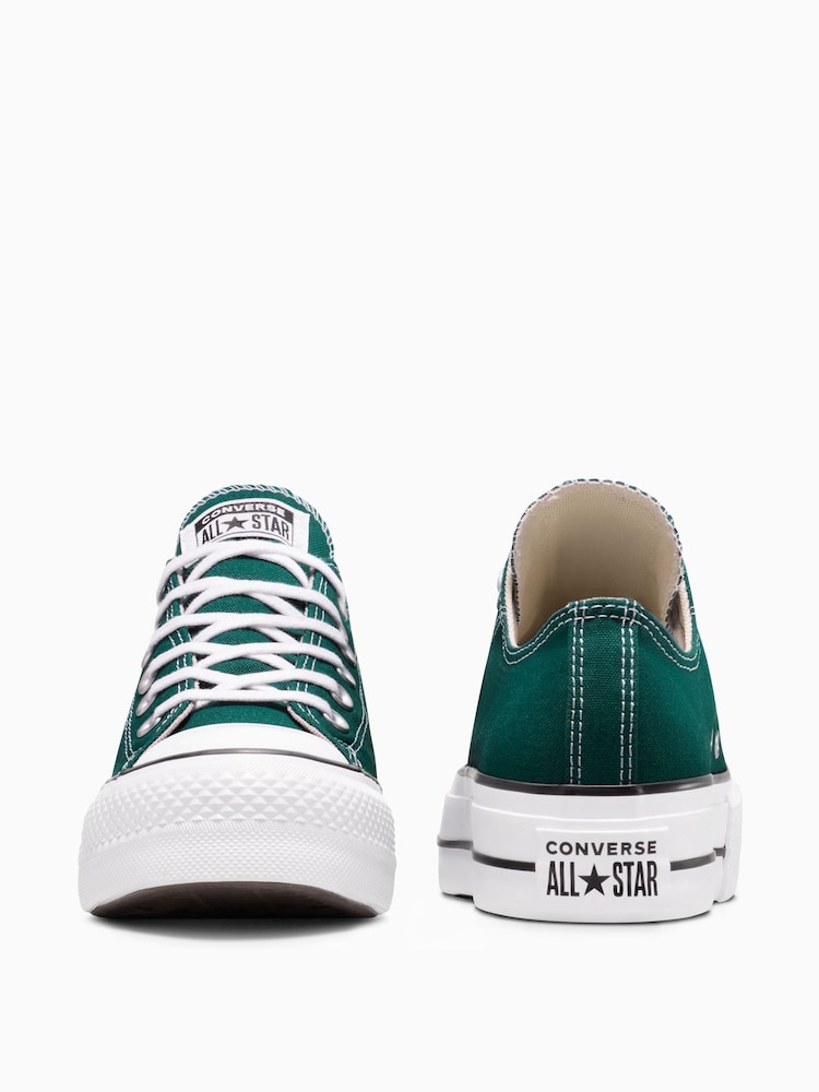 Converse Green Chuck Taylor All Star Lift Low Trainers - Image 8 of 8 Converse Green Chuck Taylor All Star Lift Low Trainers - Image 8 of 8