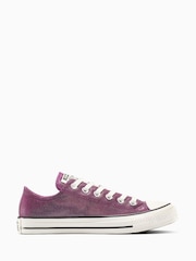 Converse Natural Chuck Taylor All Star Sparkle Shine Low Trainers - Image 1 of 8