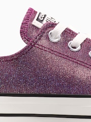 Converse Natural Chuck Taylor All Star Sparkle Shine Low Trainers - Image 8 of 8