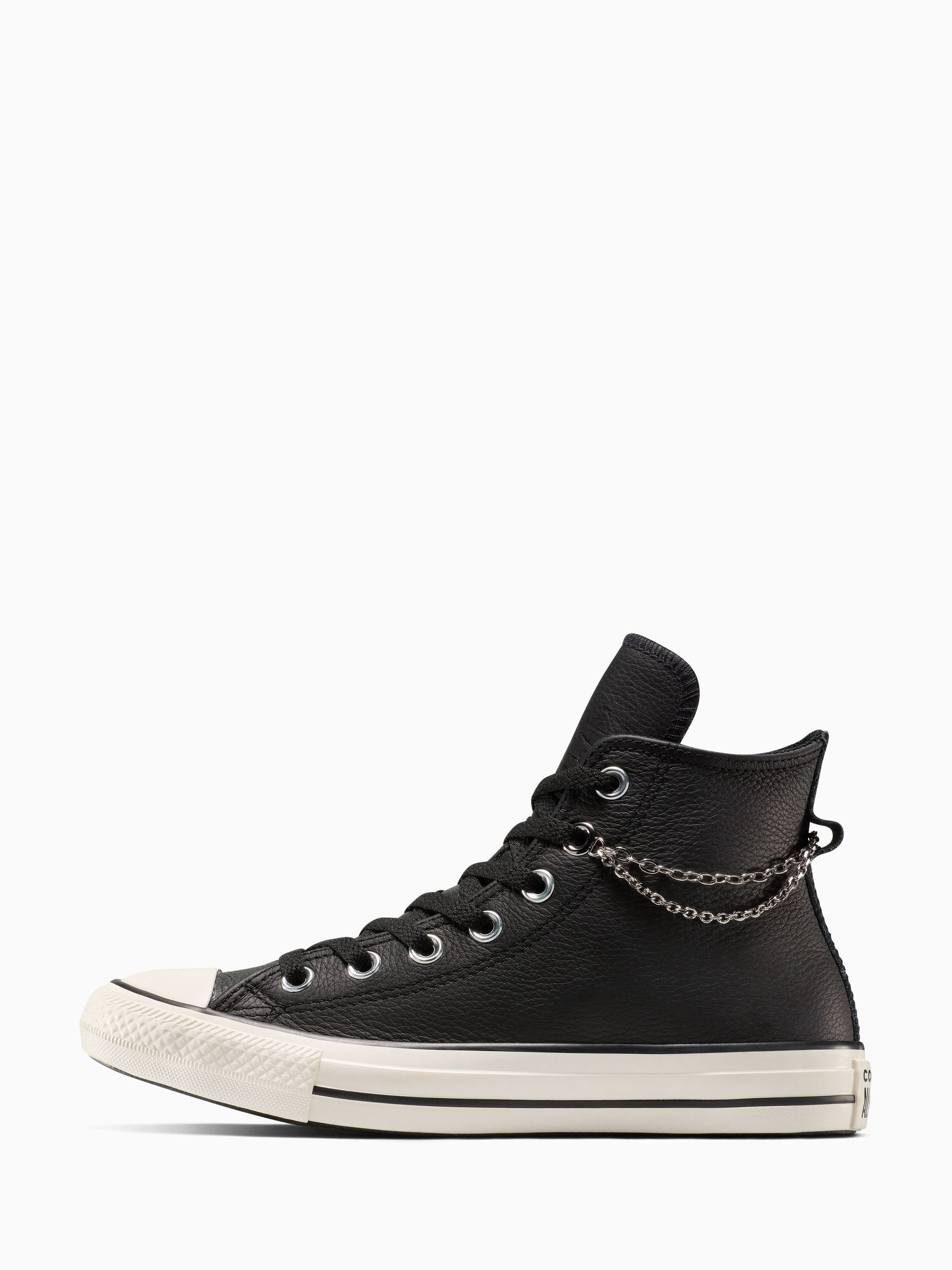 Buy Converse Black Chuck Taylor All Star Chains Pierced High