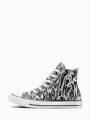 Converse Animal Chuck Taylor All Star Leopard Graphic High Trainers - Image 2 of 7