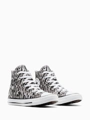 Converse Animal Chuck Taylor All Star Leopard Graphic High Trainers - Image 5 of 7
