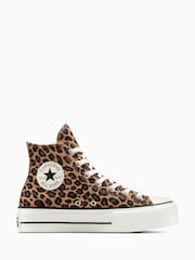 Converse Animal Chuck Taylor All Star Lift Luxe  High Trainers - Image 1 of 7