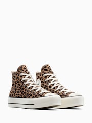 Converse Animal Chuck Taylor All Star Lift Luxe  High Trainers - Image 5 of 7