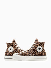 Converse Animal Chuck Taylor All Star Lift Luxe  High Trainers - Image 6 of 7