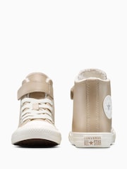 Converse Chuck Taylor Kids Leather Fleece Lining Alto Trainers - Imagen 4 de 8