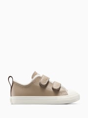 Converse Brown Chuck Taylor Toddler Fleece Lining 2V Trainers - Image 1 of 7
