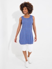Joe Browns Blue Reversible Paisley and Geo Crinkle Tunic - Image 2 of 7