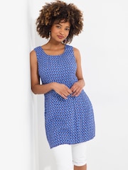 Joe Browns Blue Reversible Paisley and Geo Crinkle Tunic - Image 3 of 7