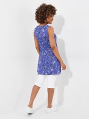 Joe Browns Blue Reversible Paisley and Geo Crinkle Tunic - Image 4 of 7