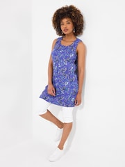 Joe Browns Blue Reversible Paisley and Geo Crinkle Tunic - Image 5 of 7