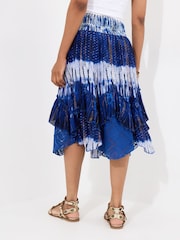 Joe Browns Summery Tie-Dye Shimmer Detail Knee-Length Skirt - Imaginea 4 din 5