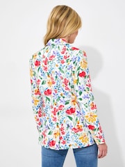 Joe Browns White Floral Print Co-Ord Jacket - Image 4 of 8