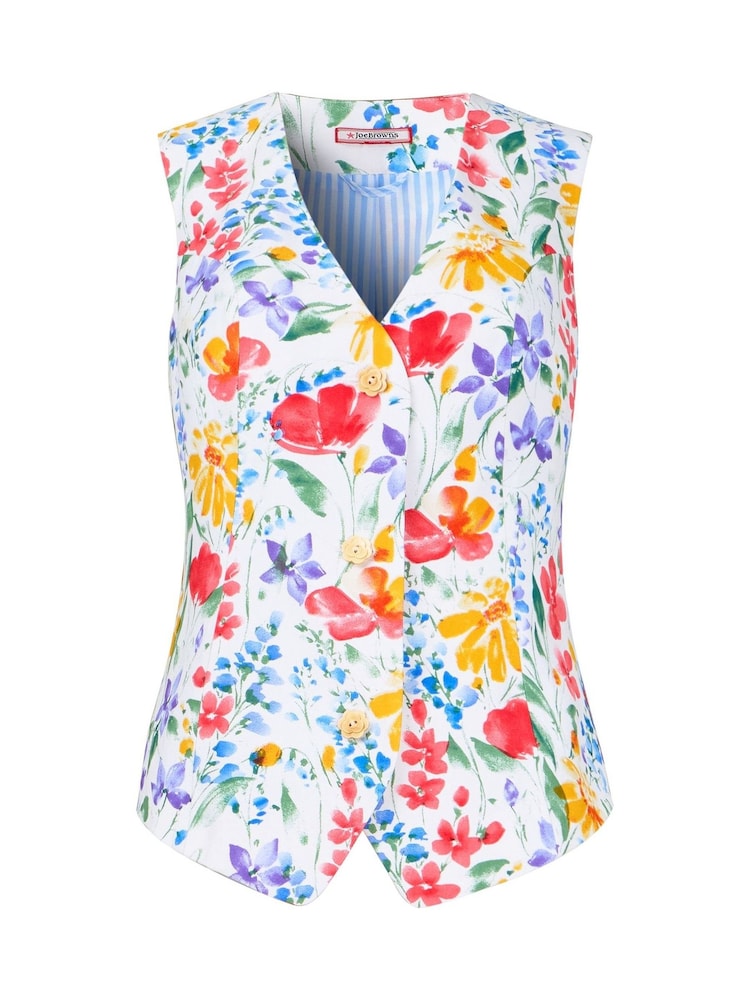 Joe Browns Floral Print Co-Ord Waistcoat - Imagen 7 de 7