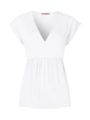 Blanco - Joe Browns Relaxed Fit V-Neck 100% Cotton Top - Imagen 5 de 5