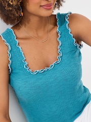 Joe Browns Lettuce Edge Sleeveless Top - Image 2 of 5