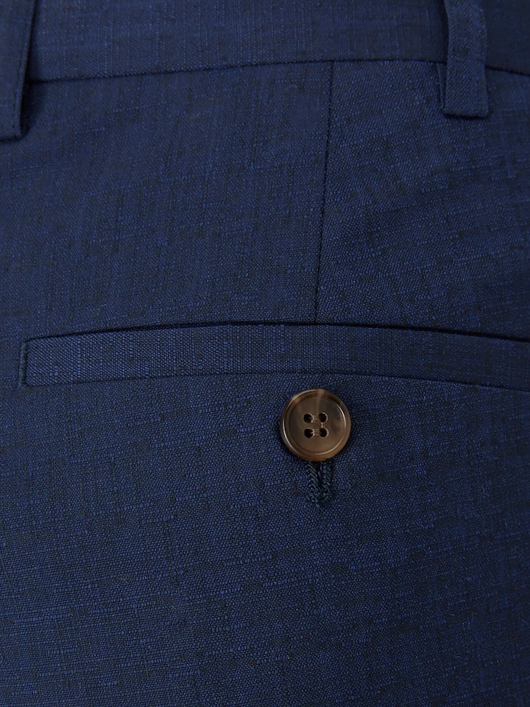 Azul - Skopes Tailored Fit Caspian Stretch Look Suit Trousers - Imagen 4 de 4
