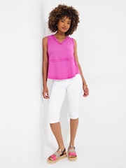 Joe Browns Pink Boho Loose Fit Sleeveless Top - Image 2 of 5