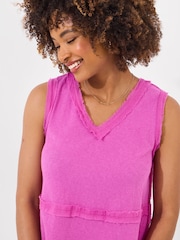 Joe Browns Pink Boho Loose Fit Sleeveless Top - Image 3 of 5