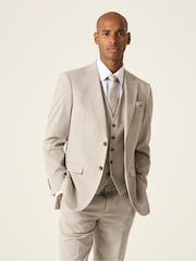 Skopes Natural Tailored Fit Caspian Stretch Look Suit Jacket - Image 4 of 8
