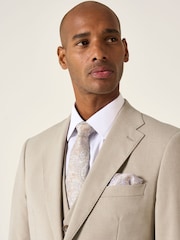 Skopes Natural Tailored Fit Caspian Stretch Look Suit Jacket - Image 6 of 8