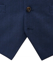 Azul - Skopes Tailored Fit Caspian Single Breasted Stretch Look Suit Waistcoat - Imagen 4 de 4