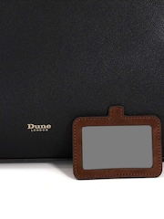 Dune London Black Define Large Belted Tote Bag - Image 4 of 6