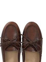 Dune London Brown Gala Boat Shoes - Image 6 of 6