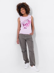 Joe Browns Pink Layered Mesh Floral Sleeveless Top - Image 1 of 5