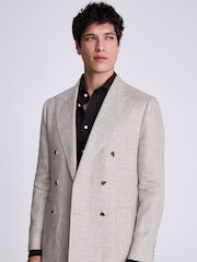 MOSS Tailored Fit Beige Linen Jacket - Image 1 of 1