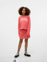 VERO MODA Pink Graphic Logo Sweatshirt - Image 2 of 3
